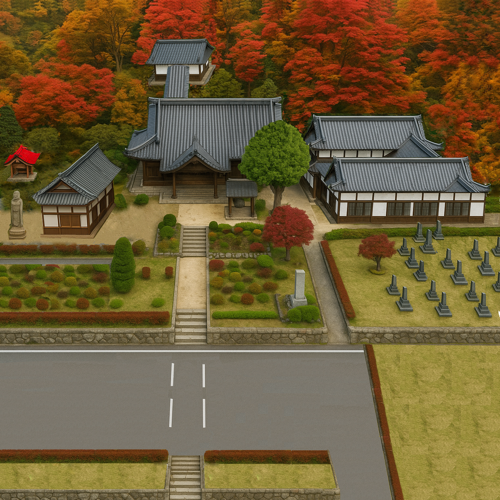 常泉寺 境内マップ